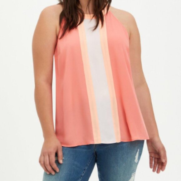 Torrid Georgette Halter Tank - Picture 1 of 7